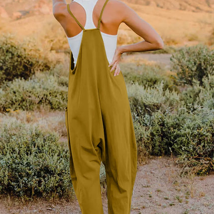 Double Take Full Size V-Neck Sleeveless Jumpsuit with Pockets - Image 20