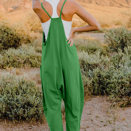 Double Take Full Size V-Neck Sleeveless Jumpsuit with Pockets - Image 5