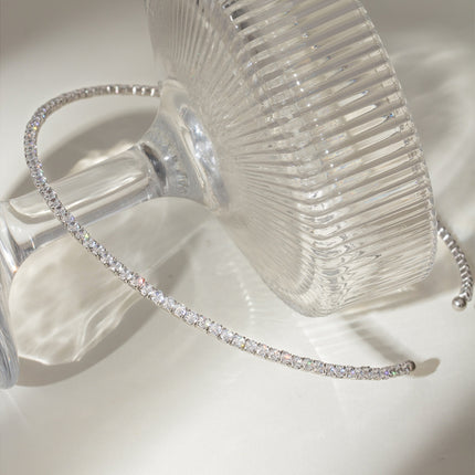 Stainless Steel Inlaid Zircon Necklace - Image 8