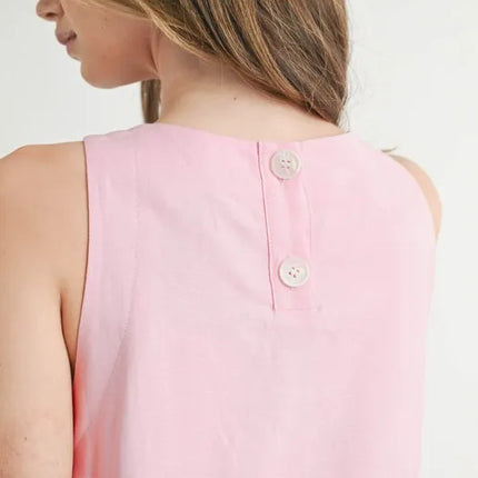 MABLE Linen Mix Side Ric Rac A-Line Mini Dress - Image 12