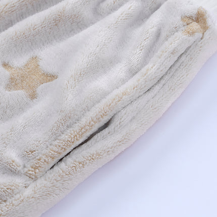 Round Neck Dropped Shoulder Star Print Top and Shorts Lounge Set - Image 10