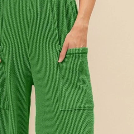BiBi 2tone Cord Rib Waist Band Side Pocket Pants - Image 2