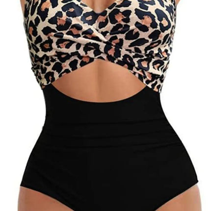 Tied Crisscross Cutout One-Piece Swimwear - Image 5
