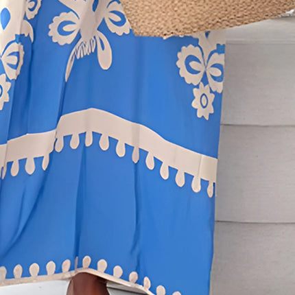 Printed Spaghetti Strap Sleeveless Maxi Dress - Image 6