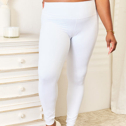 Double Take Wide Waistband Sports Leggings - Image 12