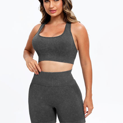 Scoop Neck Wide Strap Top and Shorts Active Set - Image 8