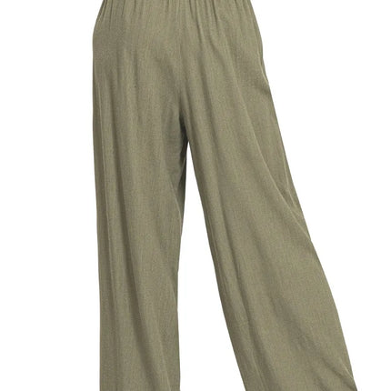 Zenana Linen Drawstring Pants - Image 3