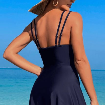 Scoop Neck Double Spaghetti Strap Top and Shorts Set - Image 9