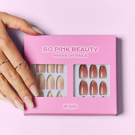 SO PINK BEAUTY Press On Nails 2 Packs - Image 5