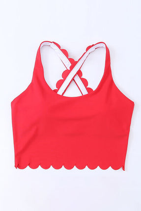 Crisscross Scoop Neck Swim Top - Image 5