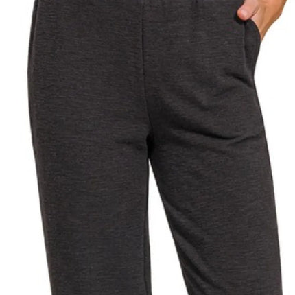 Zenana Cotton Slub Jogger Pants - Image 3