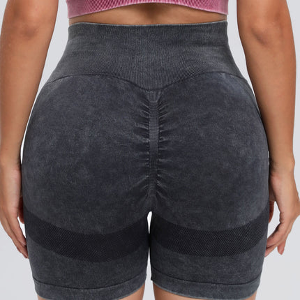 Washed High Waist Active Shorts - Image 2