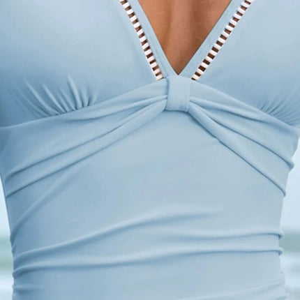 Double Spaghetti Strap One-Piece Swimwear - Image 14