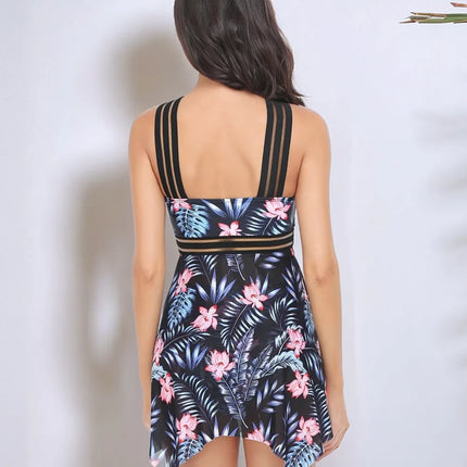 Cutout Printed Two-Piece Swim Set - Image 9