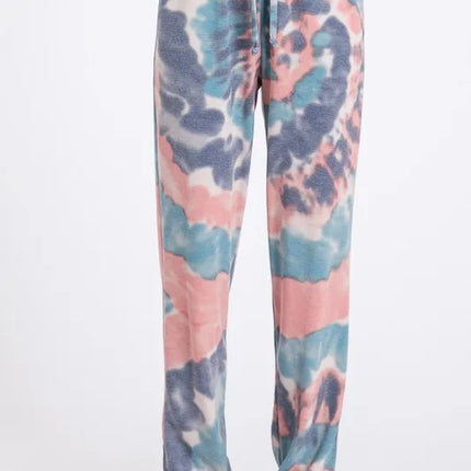BiBi Tie Dye French Terry Casual Pants - Image 3