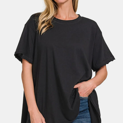 Zenana Round Neck Short Sleeve T-Shirt - Image 1