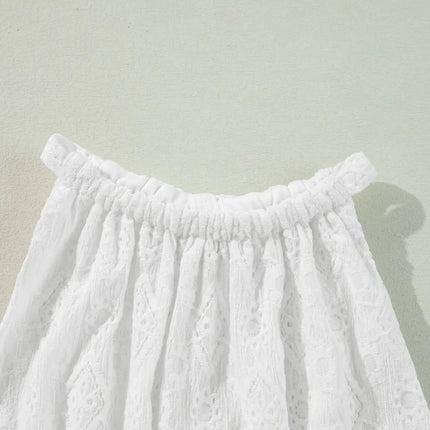 Lace Sleeveless Tied Waist Mini Dress - Image 11