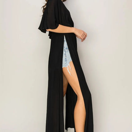 HYFVE Tie Back Maxi Split Cover Up Dress - Image 3