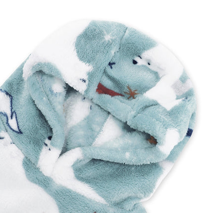 Fuzzy Pocketed Long Sleeve Hooded Lounge Dress - Image 16