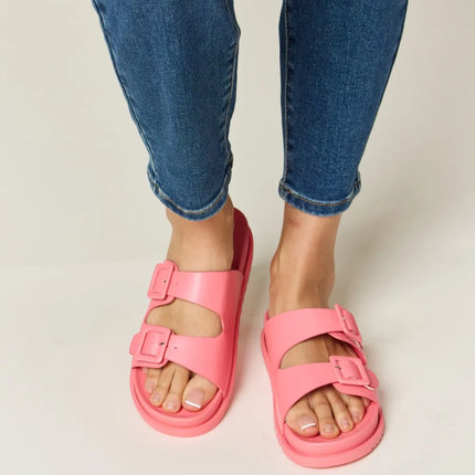 Legend Double Buckle Open Toe Sandals - Image 1