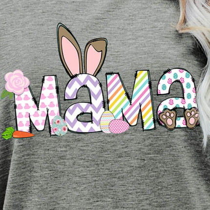 Easter MAMA Graphic Round Neck T-Shirt - Image 12