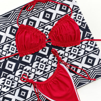 Frill Trill Halter Neck Bikini Set - Image 11