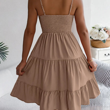 Smocked Back Tiered Cami Dress - Image 15