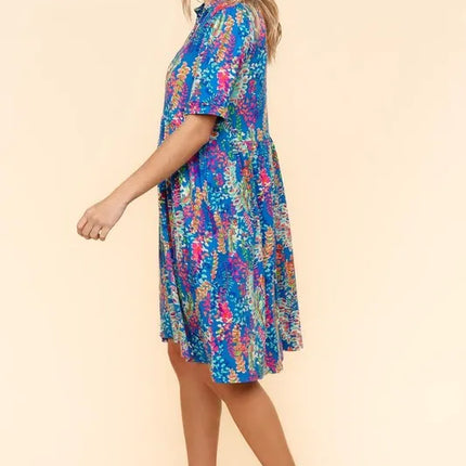 Haptics Johnny Collar Babydoll Dress with Side Pockets - Image 6