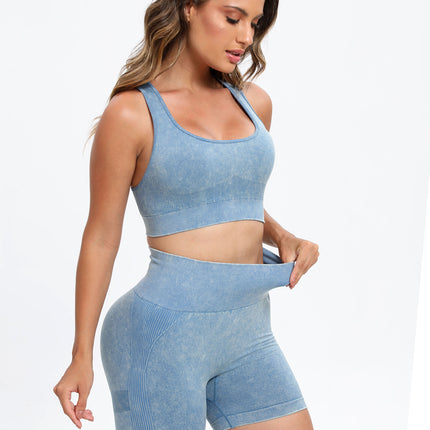 Scoop Neck Wide Strap Top and Shorts Active Set - Image 4