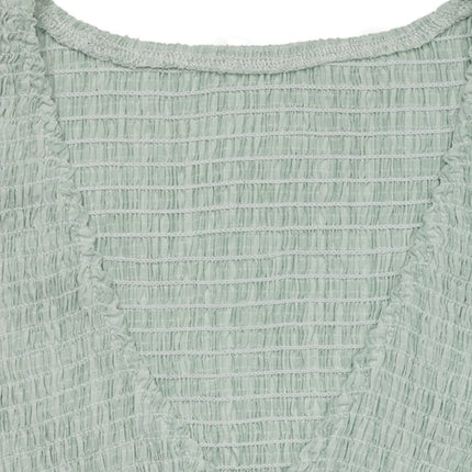 V-Neck Ruffled Cap Sleeve Dress - Image 9