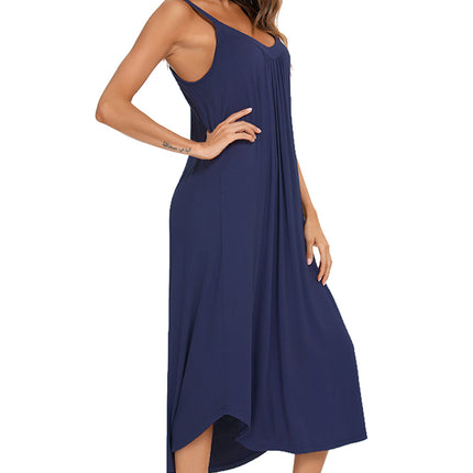 V-Neck Midi Lounge Dress - Image 17
