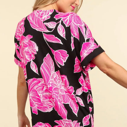 Haptics Floral Drop Shoulder T-Shirt - Image 2