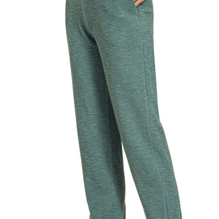 Zenana Cotton Slub Jogger Pants - Image 2