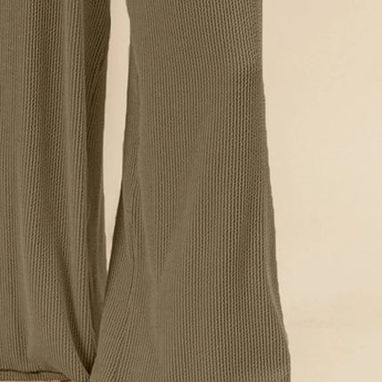 BiBi 2tone Cord Rib Waist Band Side Pocket Pants - Image 3