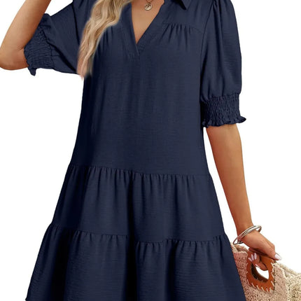 Johnny Collar Short Sleeve Mini Dress - Image 6
