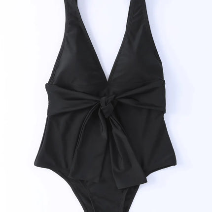 Plunge Wide Strap One-Piece Swimwear - Image 6