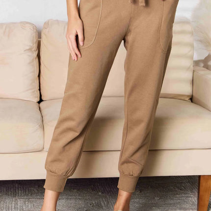 RISEN High Rise Relaxed Joggers - Image 1