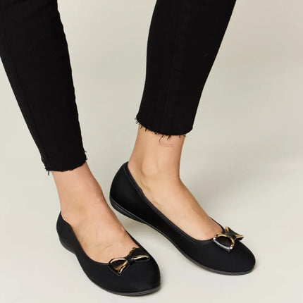 Forever Link Metal Buckle Flat Loafers - Image 1