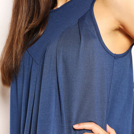 Perfee Round Neck Sleeveless Mini Dress - Image 7