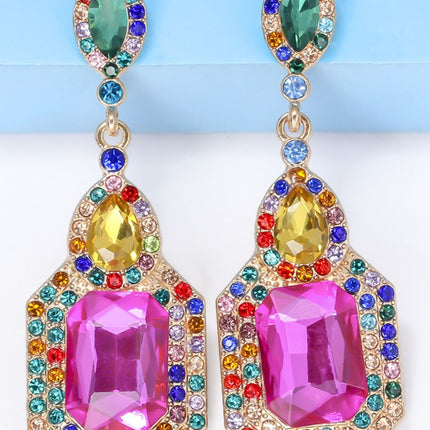 Alloy Rhinestone Dangle Earrings - Image 2