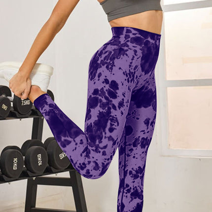 Tie-Dye High Waist Active Leggings - Image 9