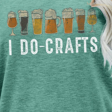 I DO CRAFTS Round Neck T-Shirt - Image 3