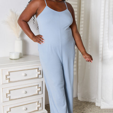 Basic Bae Full Size Spaghetti Strap V-Neck Jumpsuit - Image 4