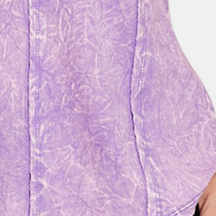 Zenana Exposed Seam V-Neck Wide Strap Tank - Image 3