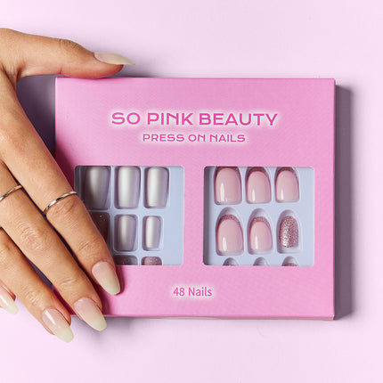 SO PINK BEAUTY Press On Nails 2 Packs - Image 17