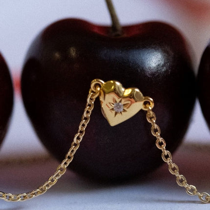 Zircon Heart Pendant Necklace - Image 3