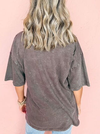 Cheetah Mineral Wash Round Neck Half Sleeve T-Shirt - Image 2