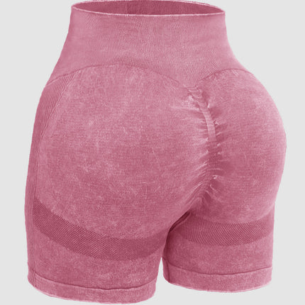 Washed High Waist Active Shorts - Image 21