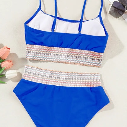 Scoop Neck Spaghetti Strap Bikini Set - Image 13