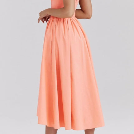 Ruched V-Neck Sleeveless Dress with Pockets - Image 20